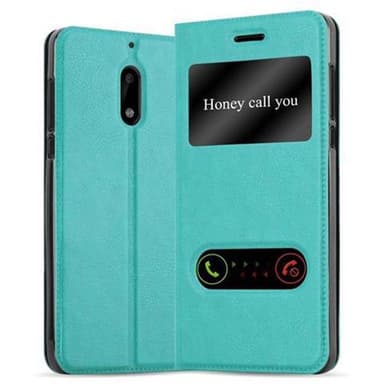 Lompakkokotelo Nokia 6 2017 Case (Turkoosi)