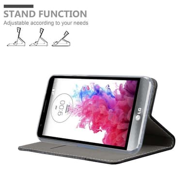 LG STYLUS 3 Suojakuori Lompakkokotelo (harmaa)