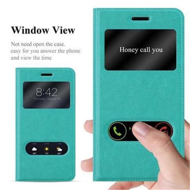 Lompakkokotelo Nokia 6 2017 Case (Turkoosi)