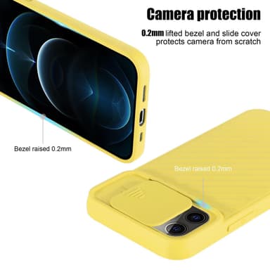 iPhone 13 PRO MAX Case Suojakuori Cover (Keltainen)