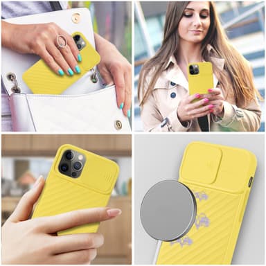 iPhone 13 PRO MAX Case Suojakuori Cover (Keltainen)