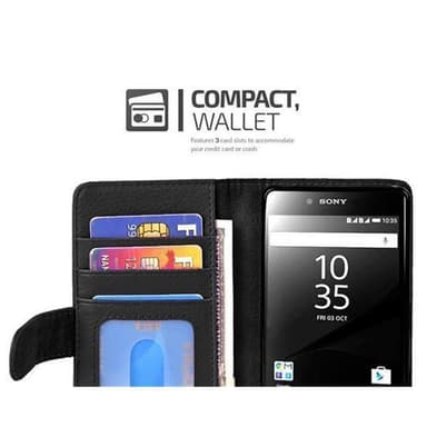 Sony Xperia Z5 Suojakuori Kotelo (Musta)