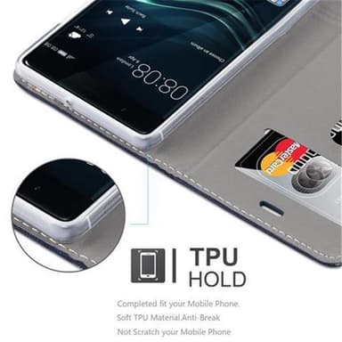 Huawei P9 Suojakuori Lompakkokotelo (harmaa)