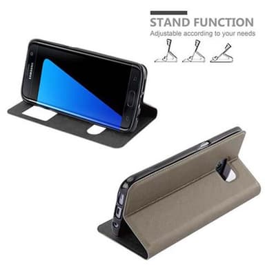 Lompakkokotelo Samsung Galaxy S7 EDGE Case (Ruskea)