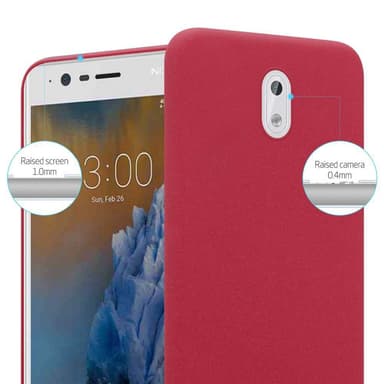Nokia 3 2017 Suojakuori Kotelo Case (Punainen)
