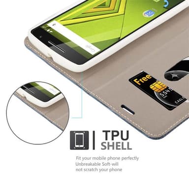 Motorola MOTO X PLAY Suojakuori Lompakkokotelo