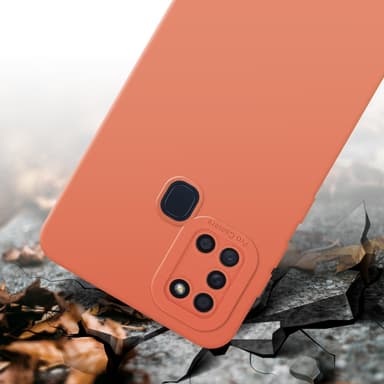 Samsung Galaxy A21s Suojakuori Kotelo (Oranssi)