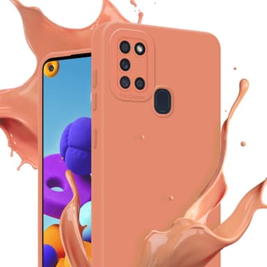 Samsung Galaxy A21s Suojakuori Kotelo (Oranssi)