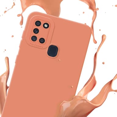 Samsung Galaxy A21s Suojakuori Kotelo (Oranssi)