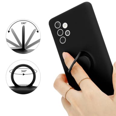 Samsung Galaxy A32 5G Suojakuori Kotelo (Musta)
