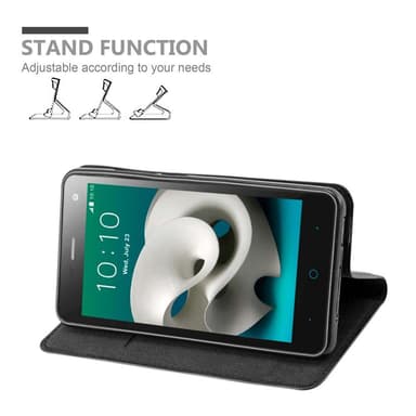 ZTE Blade L3 Suojakuori Lompakkokotelo (Musta)