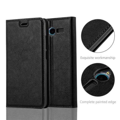 ZTE Blade L3 Suojakuori Lompakkokotelo (Musta)