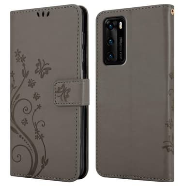 Huawei P40 Suojakuori Lompakkokotelo (harmaa)