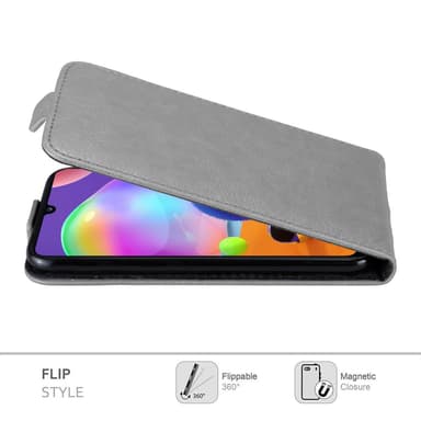 Samsung Galaxy A31 Suojakuori Lompakkokotelo (harmaa)
