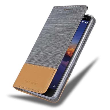 Nokia 3.1 Suojakuori Lompakkokotelo (harmaa)
