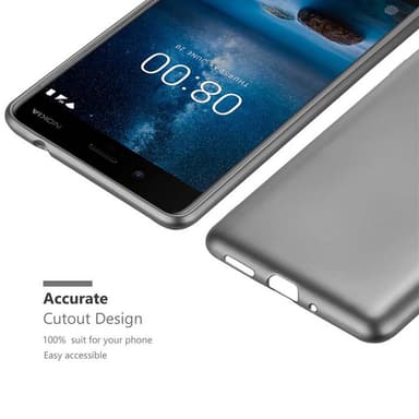 Nokia 8 2017 Suojakuori Kotelo (harmaa)