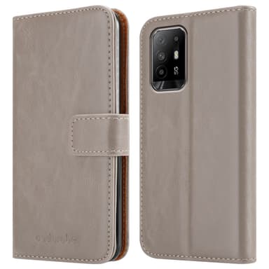 Oppo A94 5G Suojakuori Lompakkokotelo (Ruskea)