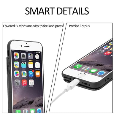 Suojakuori iPhone 6 PLUS / 6S PLUS Kotelo (Musta)