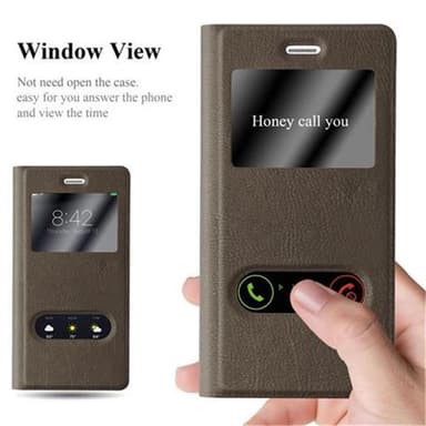 Lompakkokotelo Huawei P8 LITE 2015 Case (Ruskea)