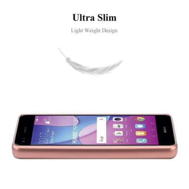 Huawei Y6 PRO 2017 Suojakuori Kotelo (Vaaleanpunainen)