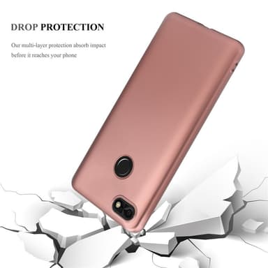 Huawei Y6 PRO 2017 Suojakuori Kotelo (Vaaleanpunainen)