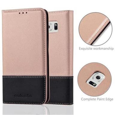 Samsung Galaxy S6 EDGE Suojakuori (Vaaleanpunainen)