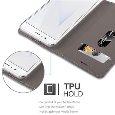 Honor 8 / 8 PREMIUM Suojakuori Lompakkokotelo (harmaa)
