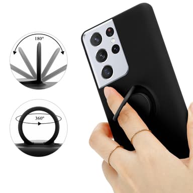 Samsung Galaxy S22 ULTRA Suojakuori Kotelo (Musta)
