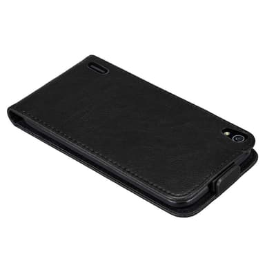 Huawei ASCEND P7 Suojakuori Lompakkokotelo (Musta)