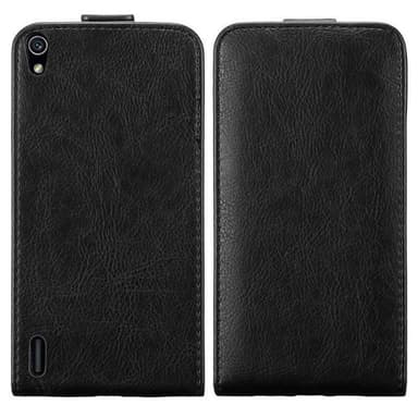 Huawei ASCEND P7 Suojakuori Lompakkokotelo (Musta)