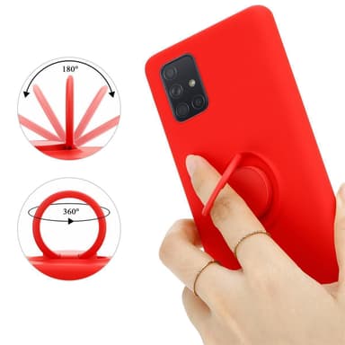 Samsung Galaxy A71 4G Suojakuori Kotelo (Punainen)