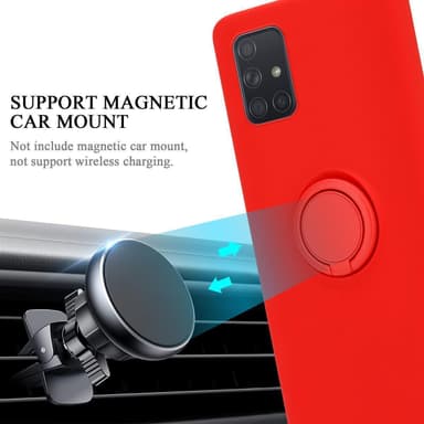 Samsung Galaxy A71 4G Suojakuori Kotelo (Punainen)