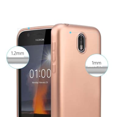 Nokia 1 2018 Suojakuori Kotelo (Vaaleanpunainen)