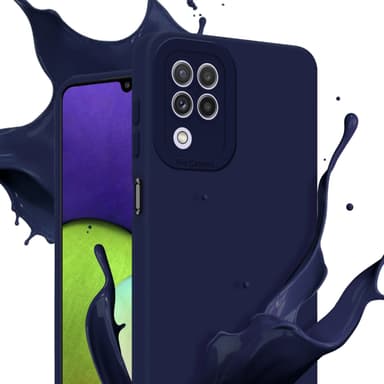 Samsung Galaxy A22 4G Suojakuori Kotelo (Sininen)