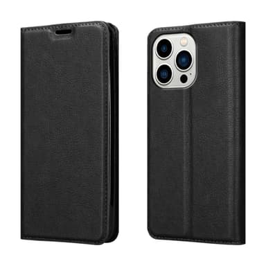 iPhone 14 PRO Suojakuori Lompakkokotelo (Musta)