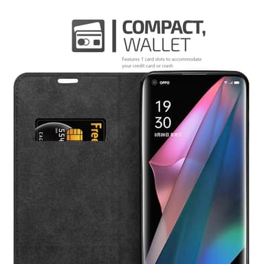Oppo FIND X3 PRO Suojakuori Lompakkokotelo (Turkoosi)
