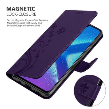 Honor 8X Suojakuori Lompakkokotelo (Violetti)