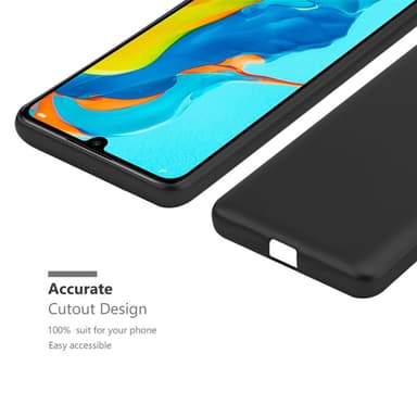 Huawei P30 LITE Suojakuori Kotelo (Musta)
