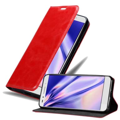 Honor 7 Suojakuori Lompakkokotelo (Punainen)