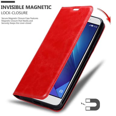 Honor 7 Suojakuori Lompakkokotelo (Punainen)