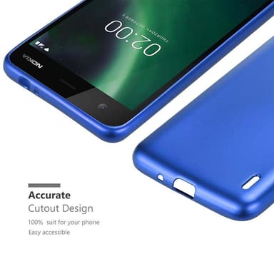 Nokia 2 2017 Suojakuori Kotelo (Sininen)