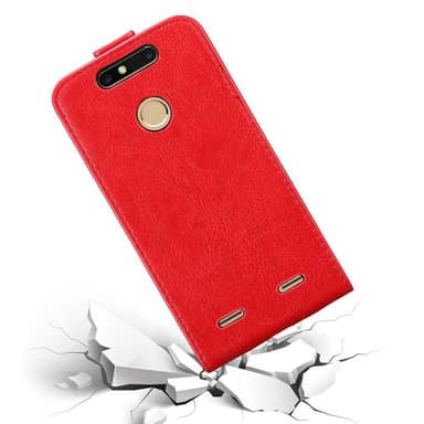 ZTE Blade V8 MINI Suojakuori Lompakkokotelo (Punainen)