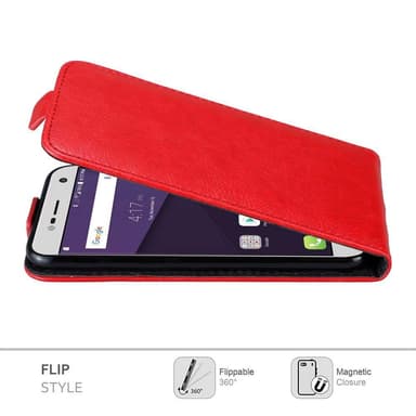 ZTE Blade V8 MINI Suojakuori Lompakkokotelo (Punainen)