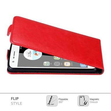 ZTE Blade V8 MINI Suojakuori Lompakkokotelo (Punainen)
