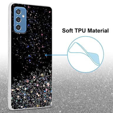 Samsung Galaxy M52 5G Suojakuori Kotelo (Musta)