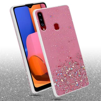 Samsung Galaxy A20s Suojakuori Kotelo (Vaaleanpunainen)