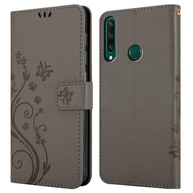 Huawei Y6P Suojakuori Lompakkokotelo (harmaa)