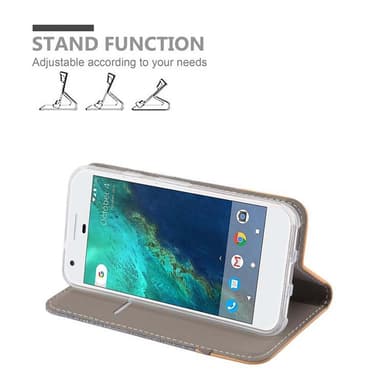 Google PIXEL Suojakuori Lompakkokotelo (harmaa)