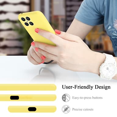 Honor X8 Suojakuori Kotelo Case (Keltainen)