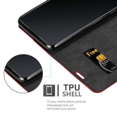 Vivo V11 / V11 PRO Suojakuori Lompakkokotelo (Punainen)